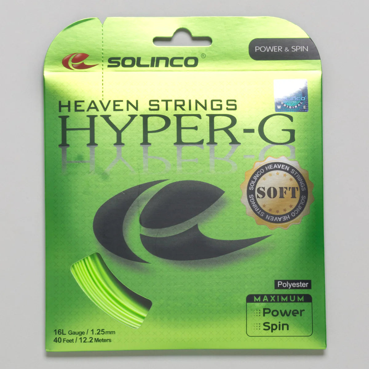 Hyper-G Soft 16L/1.25 String Lime