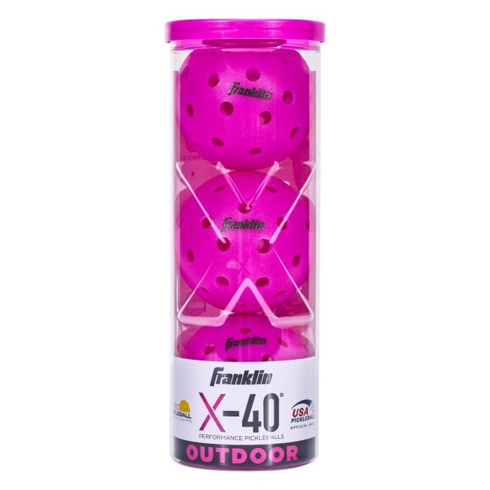 X-40 Outdoor Pickleballs Purple 3 pack
