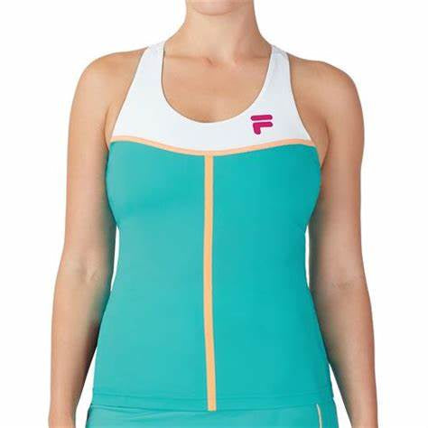 Bevan's Laser Racerback Tank Ceramic/Cadmium Orange/White