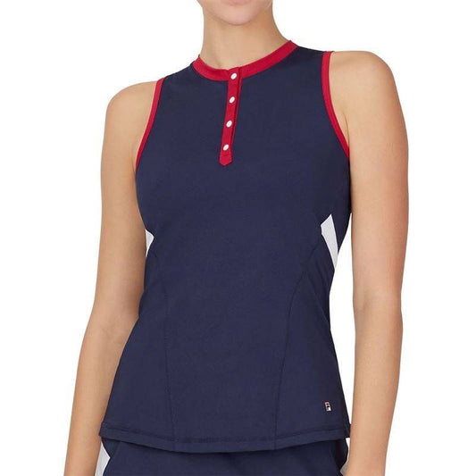Essentials H Full Coverage Tank Fila Navy/Crimson/White