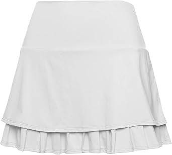 Tier Pleat Skirt 14" White