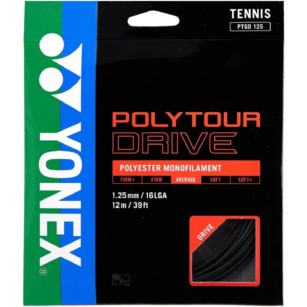 Polytour Drive 16L/1.25 String Black