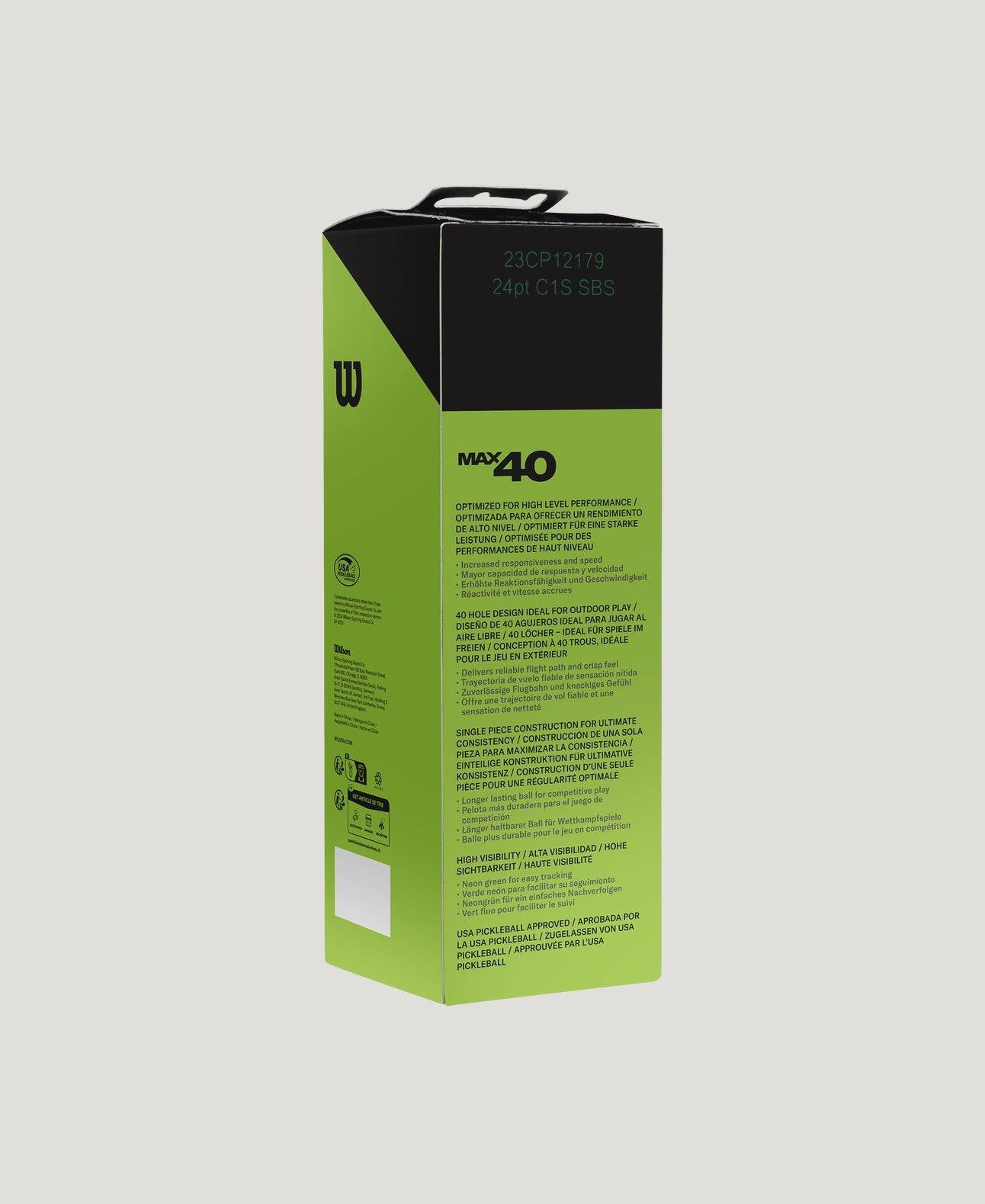 Max 40 Outdoor Ball - 3 Pack