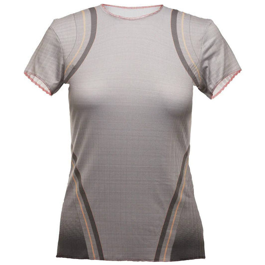 Pleated Short Sleeve Crewneck Ashphalt