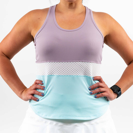 Division Tank Crocus/White/Blue Mist